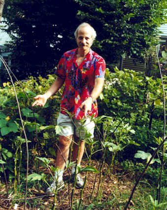 larry in the garden
